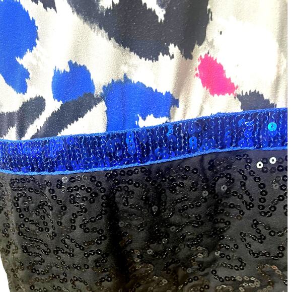 Justice Sequin Multi Color Mini DRESS Juniors Size 14 Sleeveless Leopard Print - Picture 7 of 10